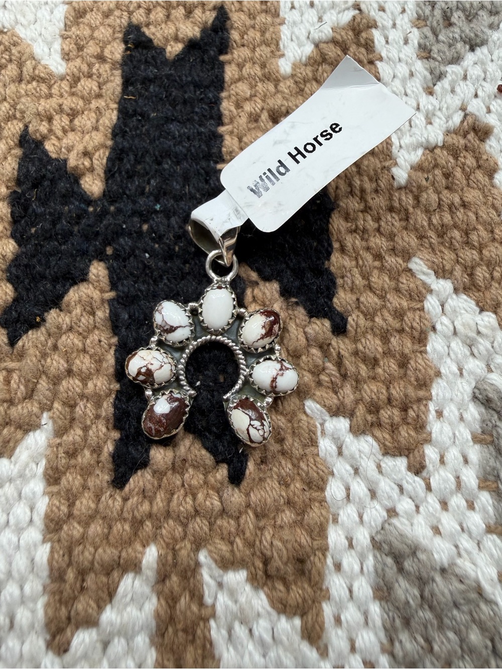 Wild horse sterling silver pendant